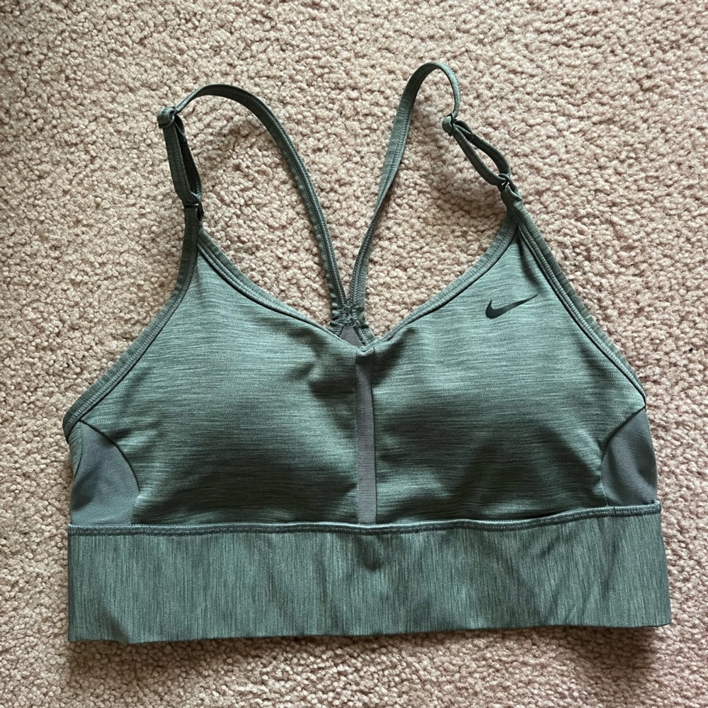 Nike Heather Gray Activewear Top